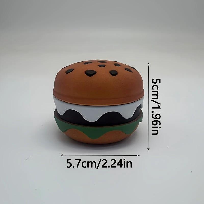 [28284395] Grinder manuel en métal style hamburger – 3 couches – Grinder Style Burger (Black Dot)